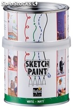 Tinta para superfície marcador - SketchPaint (fosco) branco 0,5 l