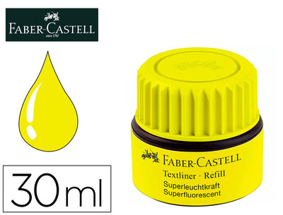 Tinta rotulador faber castell textliner fluorescente 1549 con sistema capilar