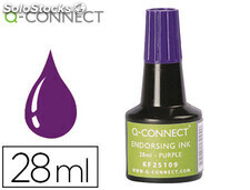 Tinta tampon q-connect violeta frasco 28 ml
