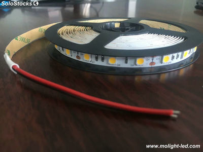 Tiras led flexible dc 12V 24V rollo led 300LED SMD5050 white 6500K faixas LED - Foto 2