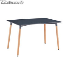 Tisch Holz/Holz Blei grau 74*120*80CM thinia home
