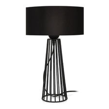 Tischlampe TOWER Schwarz 25x25x45cm