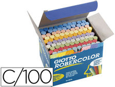 Tiza color antipolvo robercolor -caja de 100 unidades