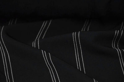 Tkanina strecz, czarna i ciemny brąz, gładka i prążek - Zdjęcie 2