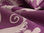 Tkanina zasłonowa ornament - fiolet ze srebrem - Zdjęcie 2