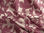 Tkanina zasłonowa ornament - liście lila - 1