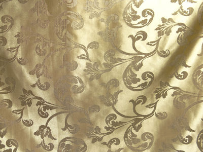 Tkanina zasłonowa - ornament złoty - Zdjęcie 5