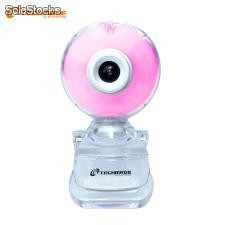 Tm-c173-pink webcam pink multi lighting con interruttore