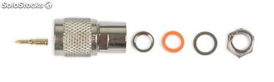 TNC macho clamp (pin soldado y malla a presión). Para cable RG-59 de 6´4 mm - Foto 2