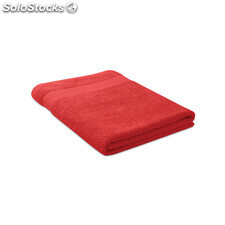 Toalha algodão orgânico 180x100 vermelho MIMO9933-05