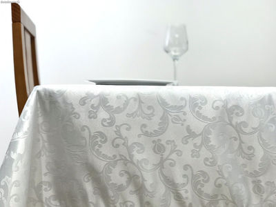 Toalha de mesa Algodão Prata 100x150 - Foto 2