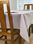 Toalha de mesa Algodão Riscas Bordô 150x200 - 1