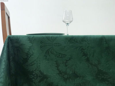 Toalha de mesa Algodão Verde Flor 100x150 - Foto 2