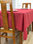 Toalha de mesa Algodão Vermelha Detalhes 150x300 - 1