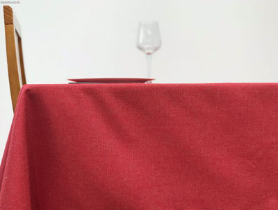 Toalha de mesa Algodão Vermelha Detalhes 150x300 - Foto 2