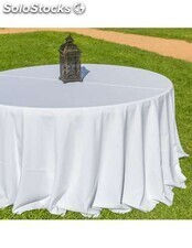 Toalha de mesa redonda em tecido Strech 1,10m tabaco 8