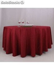Toalha mesa redonda em tecido de Fio Rústico 1,50m Color Ebro