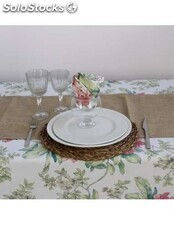 Toalhas de mesa estampadas para mesa rectangular Toscana 0,87x0,87m