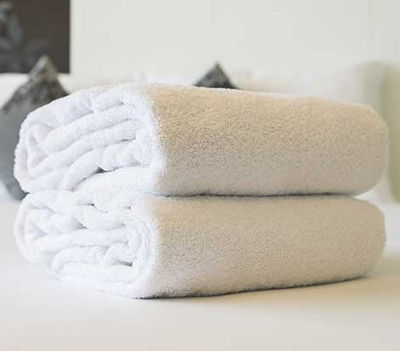Toalla baño extra grande 90x150cm 100% algodón blanco Sponge