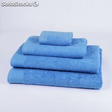 Toalla de baño azul mar ducha en 70x140cm algodón 100%, 450 grs/m2