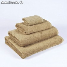 Toalla de baño beige ducha en 70x140cm algodón 100%, 600 grs/m2