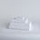 Toalla de baño hostelería blanca tocador en 30x50cm algodón 100%, 400 grs/m2 - 1