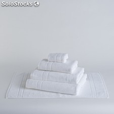 Toalla de baño hostelería blanca tocador en 30x50cm algodón 100%, 500 grs/m2