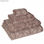 Toalla de baño marrón visón en ducha 70x140cm algodón 100%, 500 grs/m2 - 1