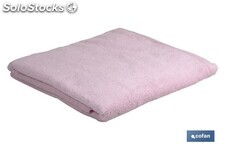 Toalla de baño | Modelo Flor | Color Rosa Claro | 100% Algodón | Gramaje 580