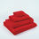 Toalla de baño roja tocador en 30x50cm algodón 100%, 600 grs/m2 - 1