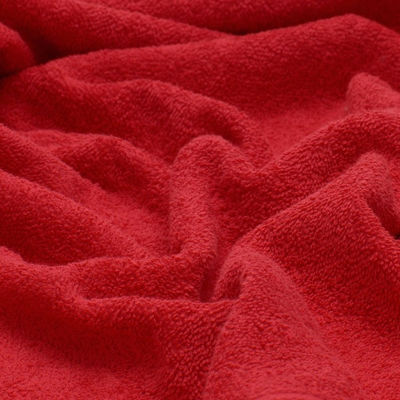 Toalla de baño roja tocador en 30x50cm algodón 100%, 600 grs/m2 - Foto 2
