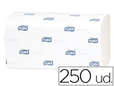 Toalla de papel engarzada 2 capas 21.8X23 cm paquete de 250 unidades para