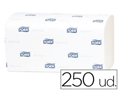Toalla de papel engarzada 2 capas 21.8X23 cm paquete de 250 unidades para