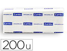Toalla de papel secamanos dahi z celulosa 2 capas caja con 20 paquete de 200