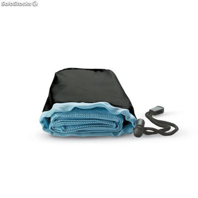 Toalla en bolsa de nylon azul MIKC6333-04