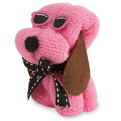 Toalla perrito sun rosa fluor