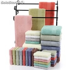 Toallas de fibra de 100% algodón toalla de baño para hotel logo personalizable
