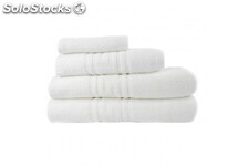 Toallas Greca blancas 450grs 100 % algodón Rizo convencional
