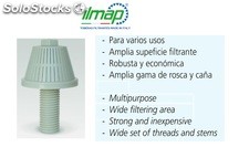 Tobera filtrante ILMAP, modelo T-40x0.25-15/16&quot;w-l=50-pp