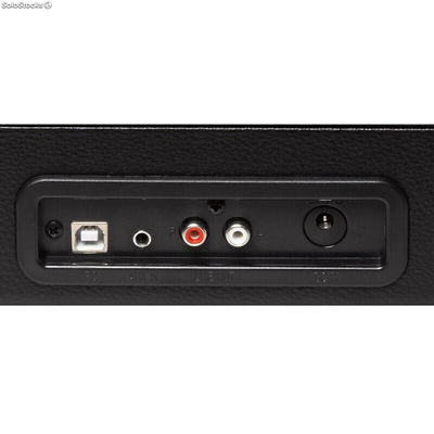 Tocadiscos DENVER VPL-120 tipo maletín con altavoces USB negro