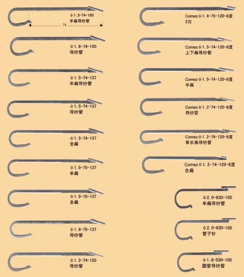 Todos tipos de agujas tipo de tubería