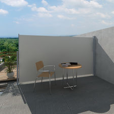 Toldo lateral para pátio e terraço, 160 x 300 cm, branco nata