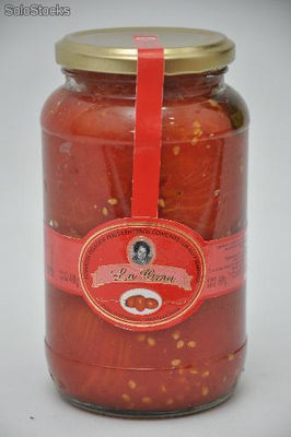 Tomates Enteros con ajo y albahaca (660grs.)