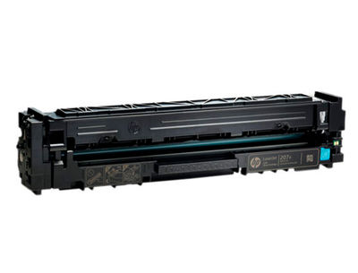 Toner hp 207x color laserjet pro m282nw / m283fdn / m283fdw cian 2.450 paginas - Foto 3