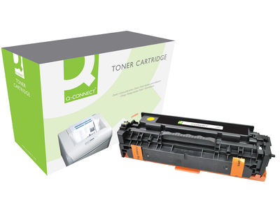Toner q-connect compatible hp ce412a color laserjet m351a / 451dn / 451nw / - Foto 2