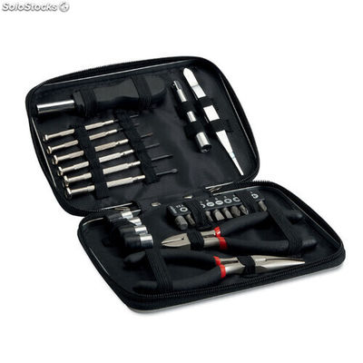 Tool set in aluminium case negro MIMO8241-03