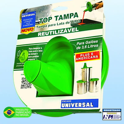 Top tampa - Tampa para latas de tinta 3,6L - Galão - não derrama - Foto 2