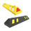 Tope para estacionamiento en polietileno 60 cm de largo amarillo con reflejantes - Foto 2