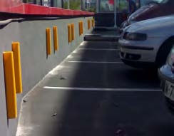 Tope parking 400x70x60 de mur de PVC - Photo 2