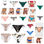 Topless bikinis mutandine assortimento di marche europee - 1